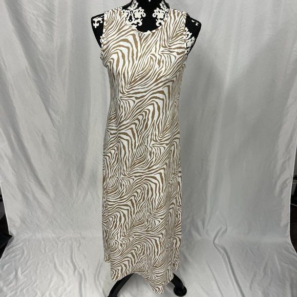 Banana Republic Zebra Print Midi/Maxi Dress - Picture 3 of 6